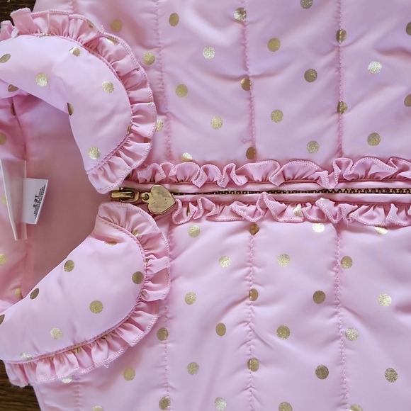 NWOT Flapdoddles Girls Pink Bubble Vest - Picture 3 of 8